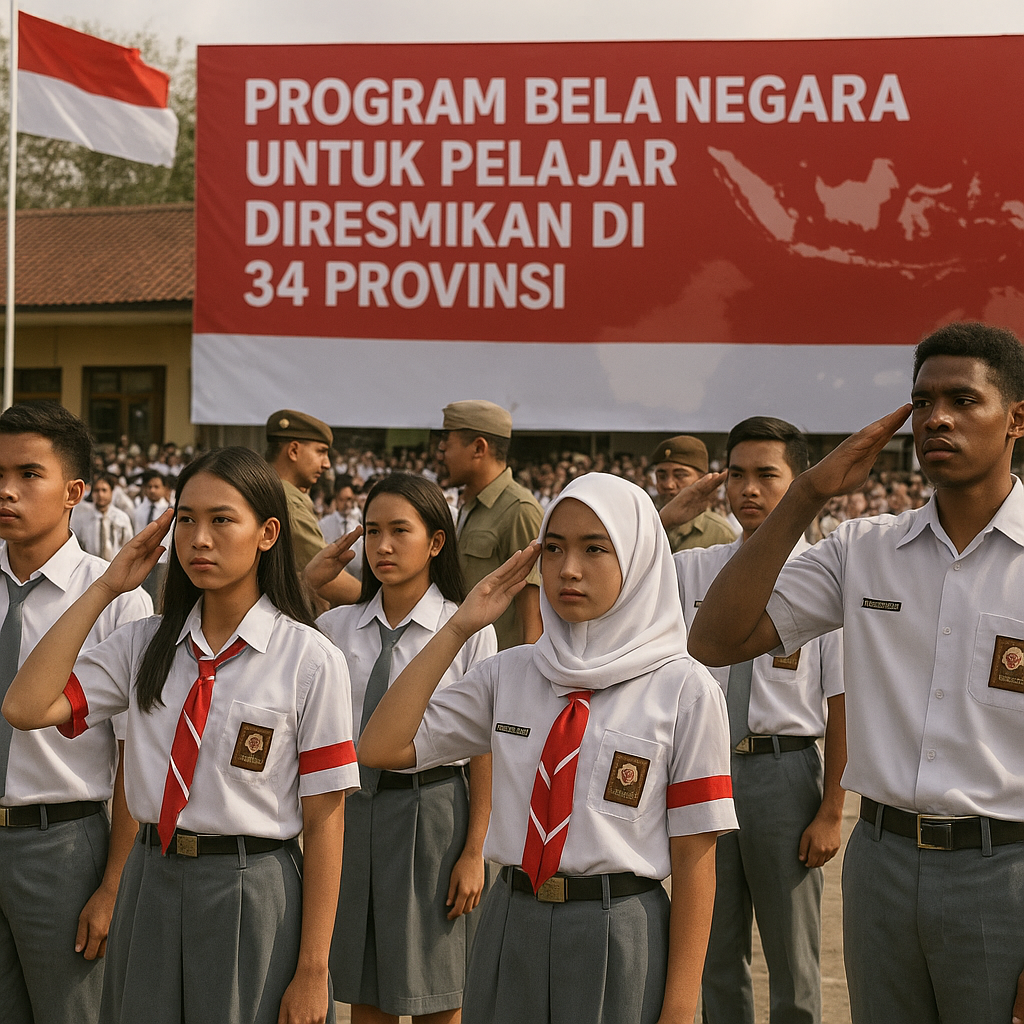 Program Bela Negara untuk Pelajar Diresmikan di 34 Provinsi