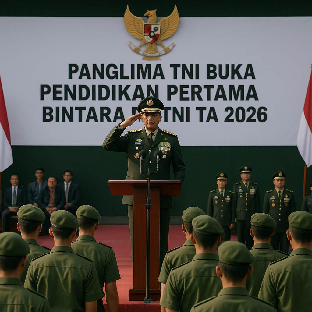 Panglima TNI Buka Pendidikan Pertama Bintara PK TNI TA 2026