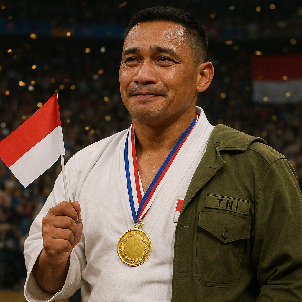 Dari Medan Perang Sampai Kejuaraan Dunia: Kisah Eks Prajurit yang Raih Medali Emas Karate untuk Indonesia