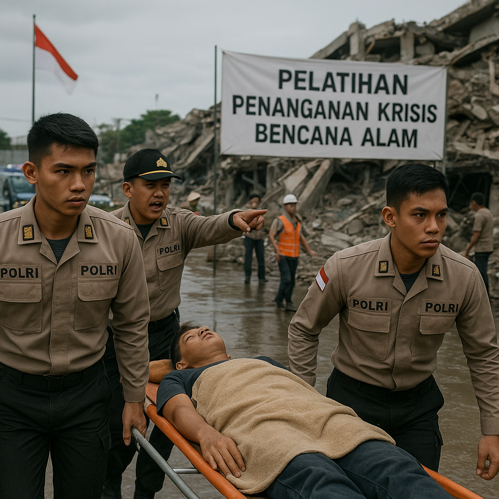 Tingkatkan Kesiapan, Polri Gelar Pelatihan Penanganan Krisis Bencana Alam bagi Personel Muda