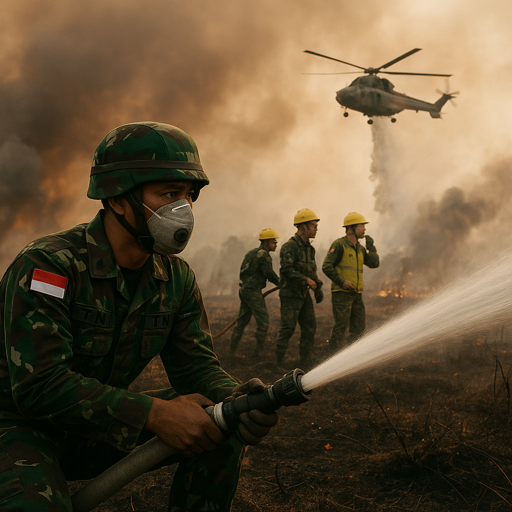 Ratusan Hektar Terdampak, TNI Perkuat Penanganan Karhutla di Delineasi IKN