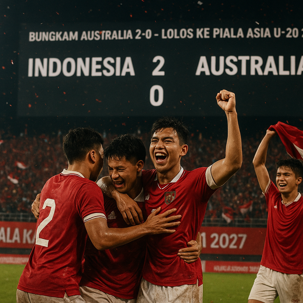 Bungkam Australia 2-0, Timnas Indonesia U-20 Lolos ke Piala Asia U-20 2027!