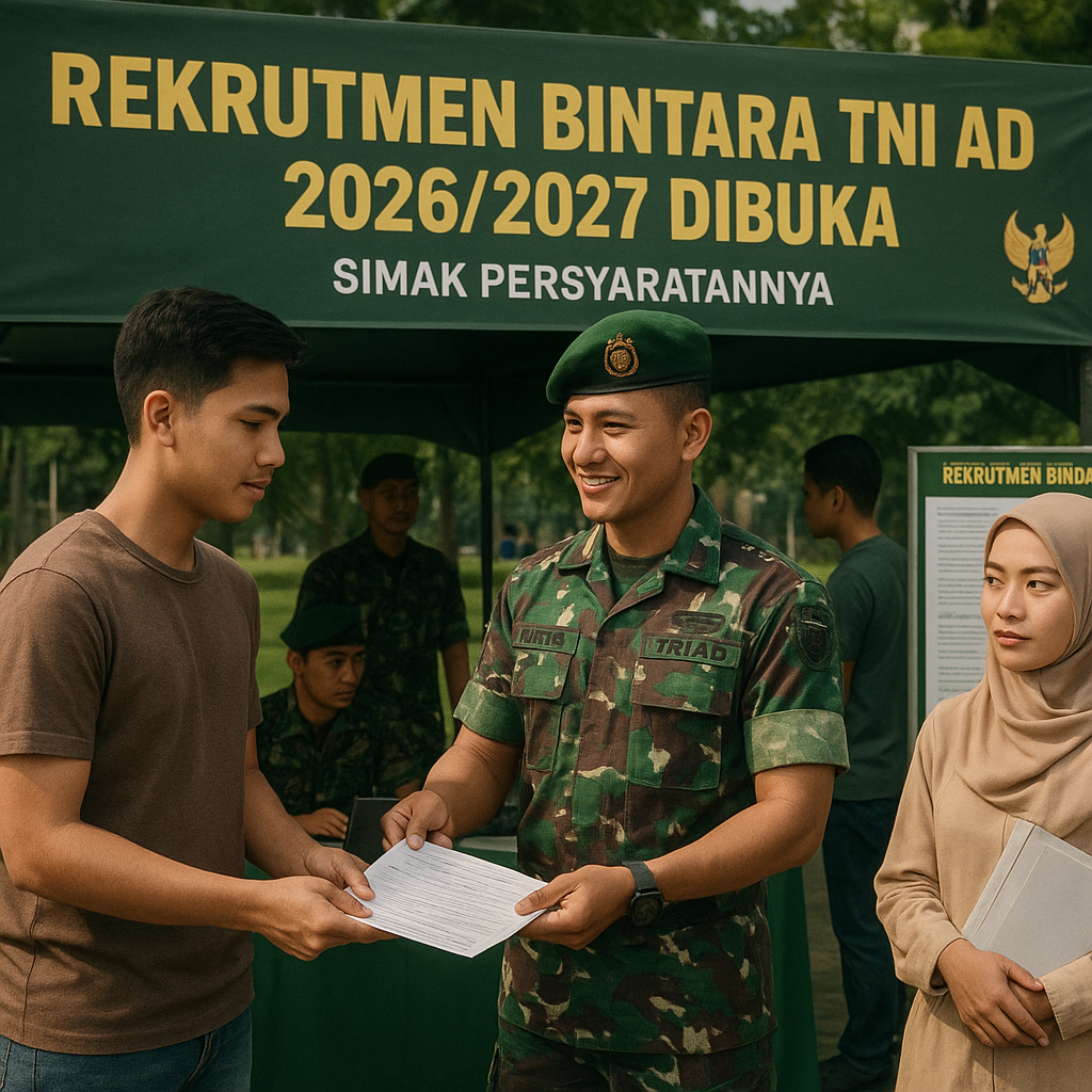 Jadwal dan Tahapan Rekrutmen Bintara TNI AD Tahun 2026/2027 Dibuka, Simak Persyaratannya