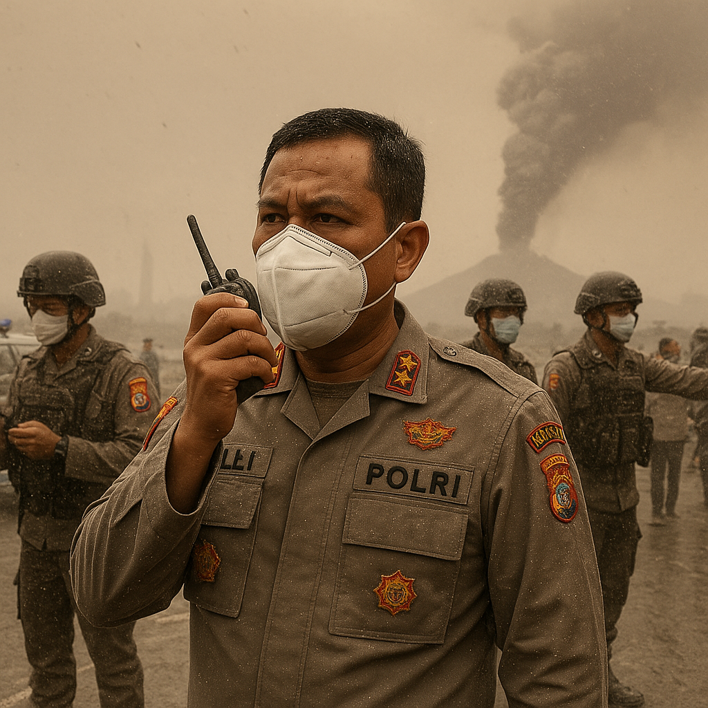 Kapolri Perintahkan Polisi Siaga Hadapi Abu Vulkanik Anak Krakatau