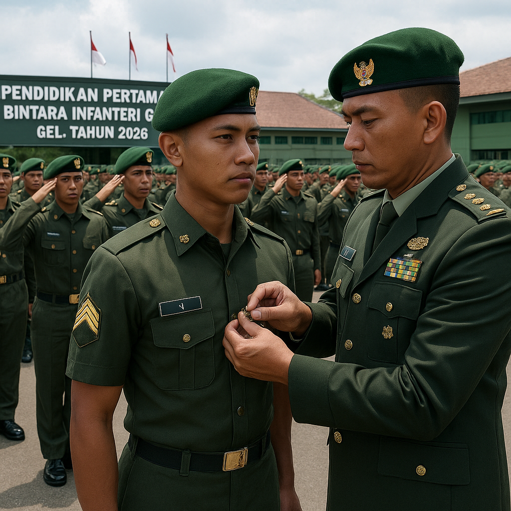 235 Bintara Infanteri TNI AD Resmi Sandang Pangkat Serda, Pangdam IX/Udayana Tekankan Integritas dan Profesionalisme