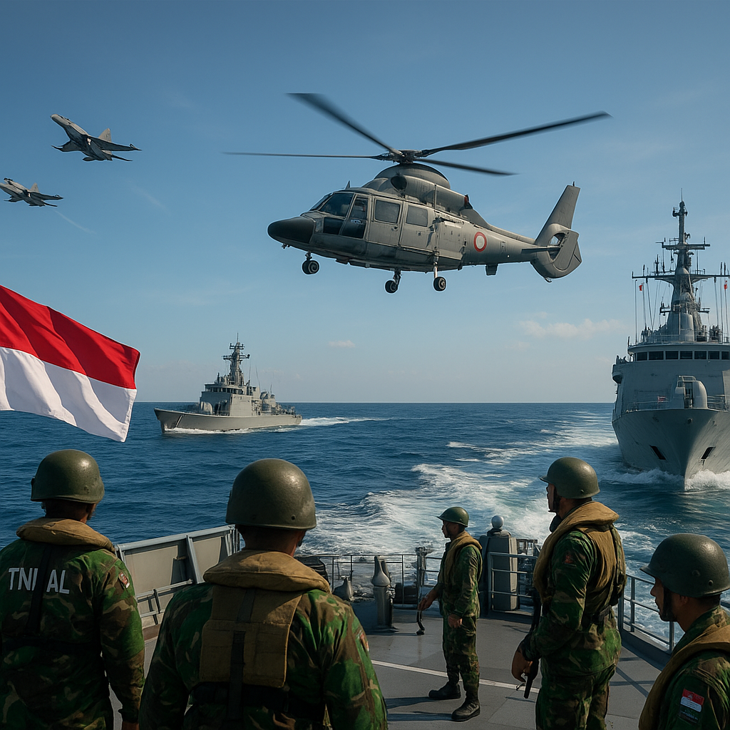 Latihan Gabungan TNI-AL dan TNI-AU di Selat Sunda Buktikan Kesiapsiagaan Tempur