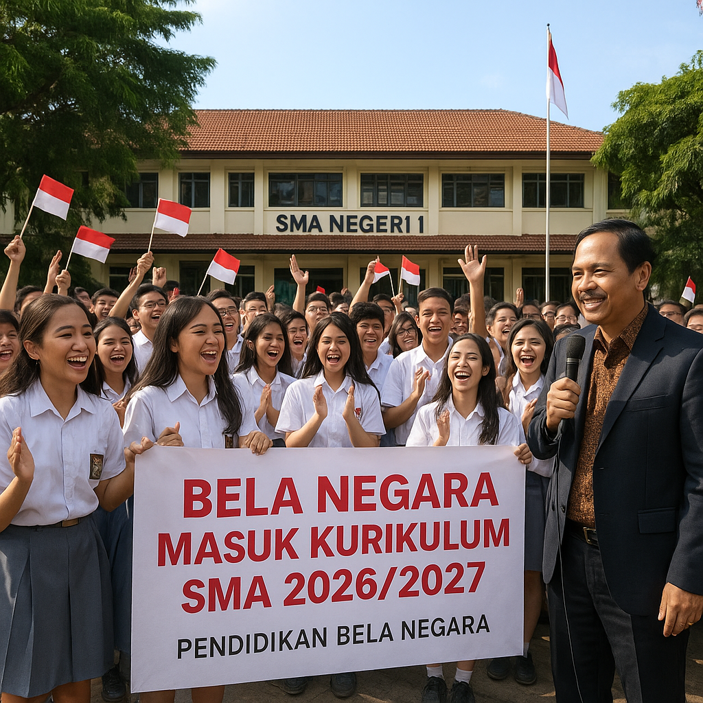 Pendidikan Bela Negara Resmi Masuk Kurikulum SMA, Disambut Antusias Pelajar