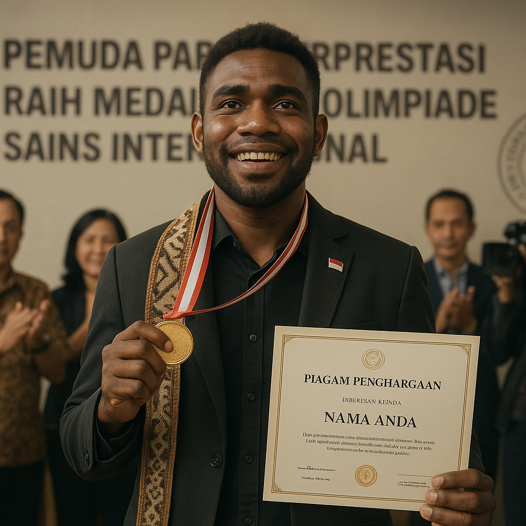 Pemuda Papua Berprestasi Raih Medali Emas Olimpiade Sains Internasional, Bukti Potensi Daerah 3T