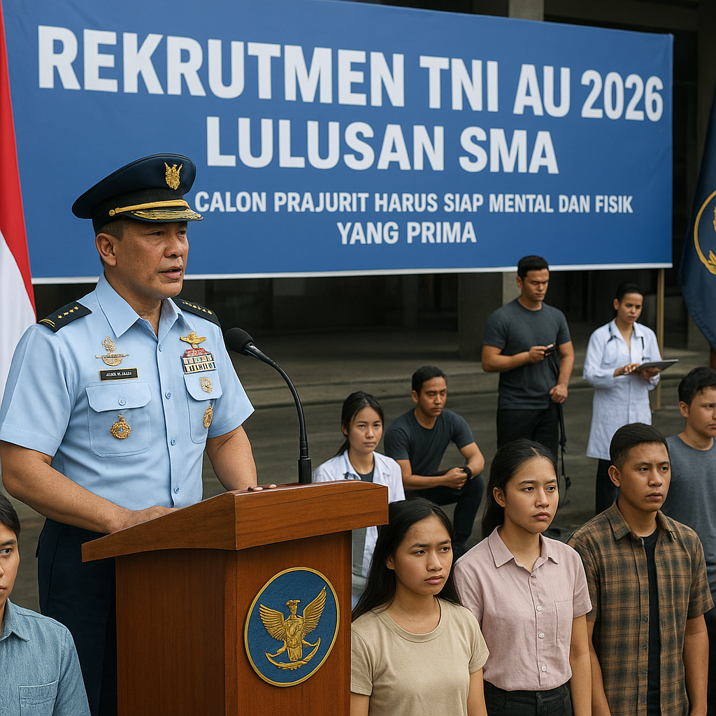 Rekrutmen TNI AU Dibuka untuk Lulusan SMA, Calon Prajurit Harus Siap Mental dan Fisik yang Prima