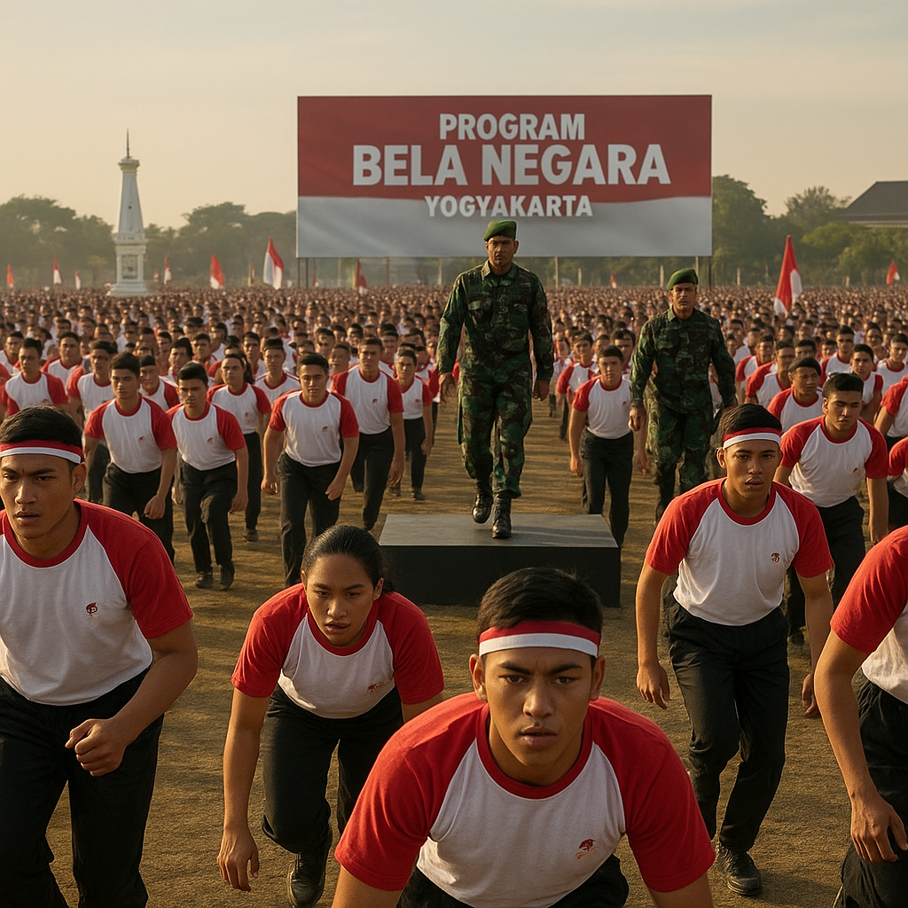 Ribuan Pemuda Bergabung dalam Program Bela Negara di Yogyakarta, Menyiapkan Generasi Tangguh