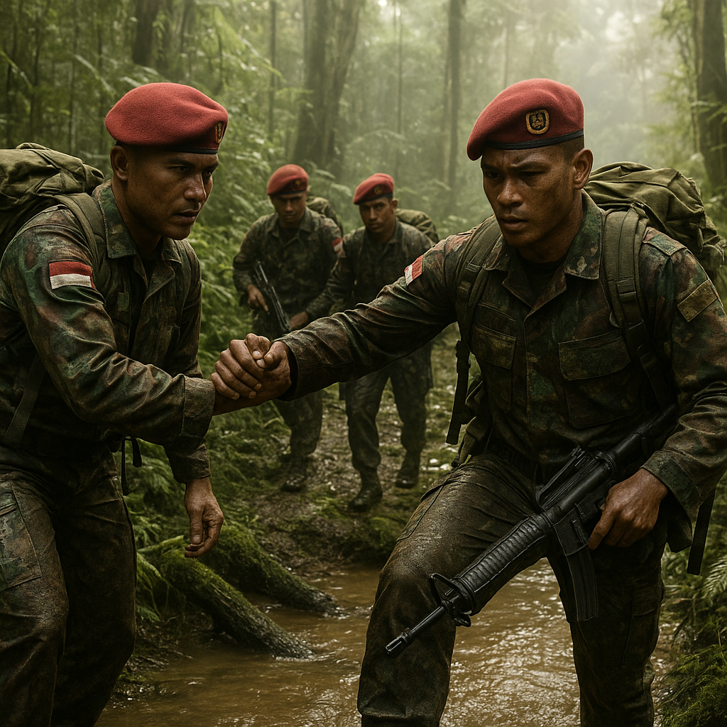 Prajurit Kopassus Jalani Latihan Hutan di Papua, Uji Ketahanan Mental dan Fisik untuk Hadapi Ancaman