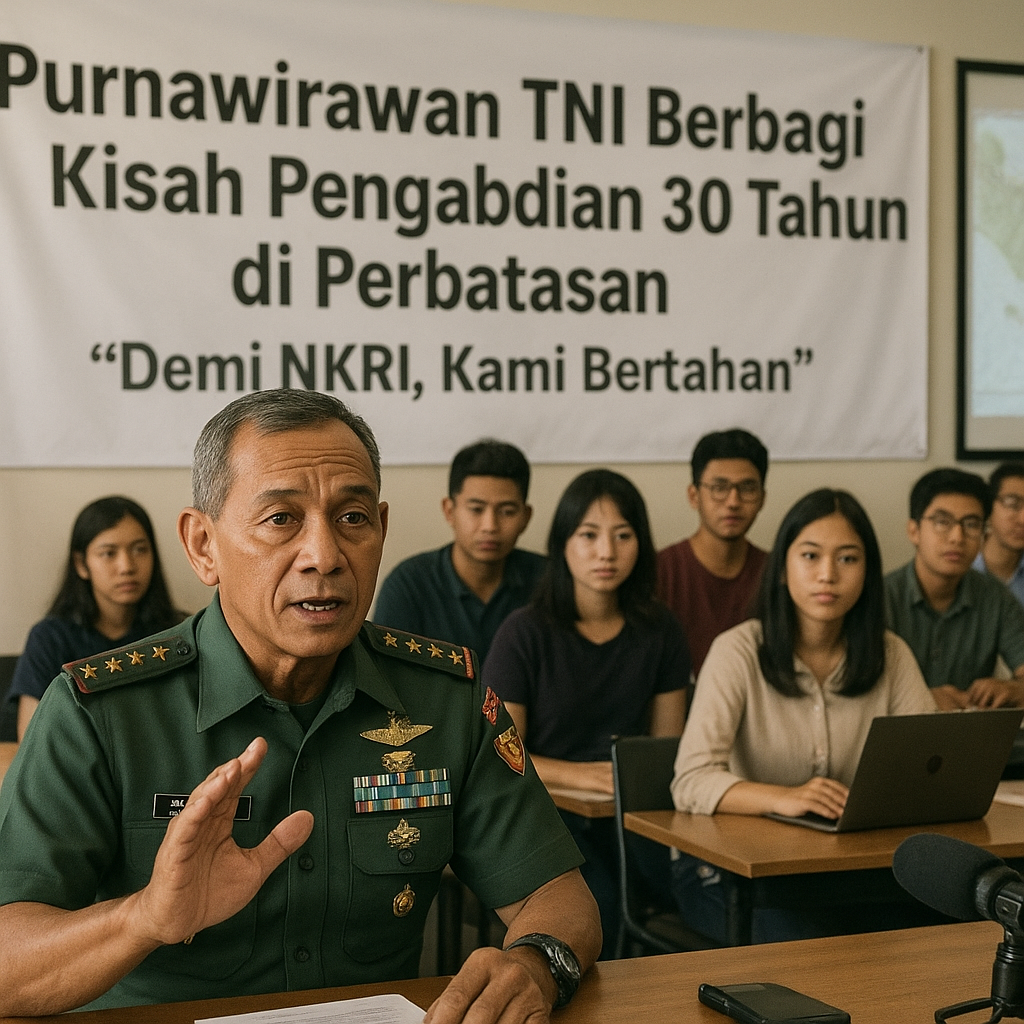 Purnawirawan TNI Berbagi Kisah Pengabdian 30 Tahun di Perbatasan, "Demi NKRI, Kami Bertahan"