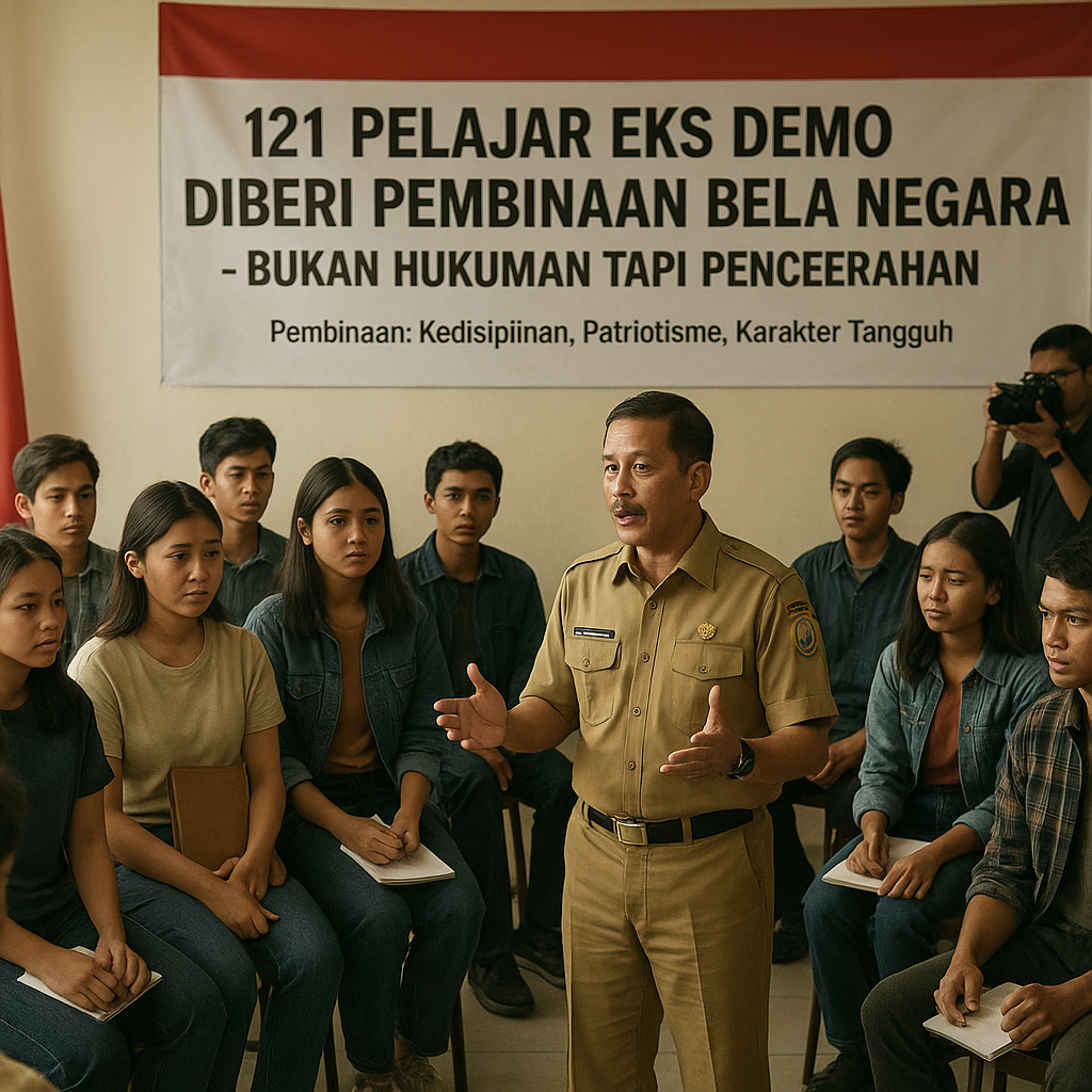 121 Pelajar Eks Demo Diberi Pembinaan Bela Negara, Bukan Hukuman tapi Pencerahan