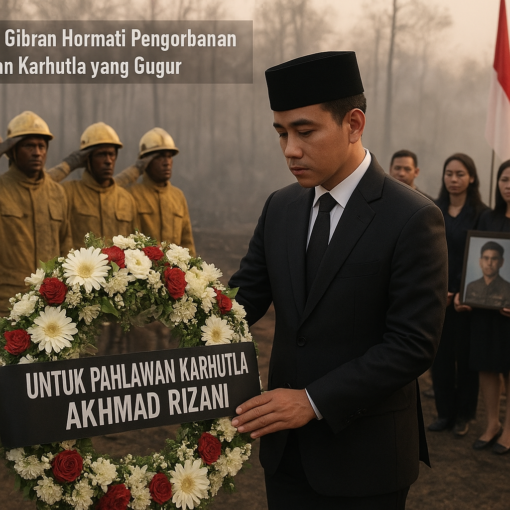 Wapres Gibran Hormati Pengorbanan Pahlawan Karhutla yang Gugur Membela Asap