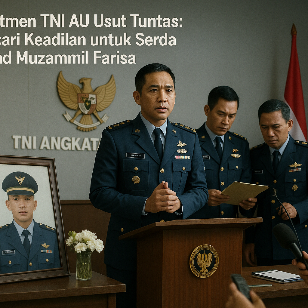 Komitmen TNI AU Usut Tuntas: Mencari Keadilan untuk Serda Ahmad Muzammil Farisa
