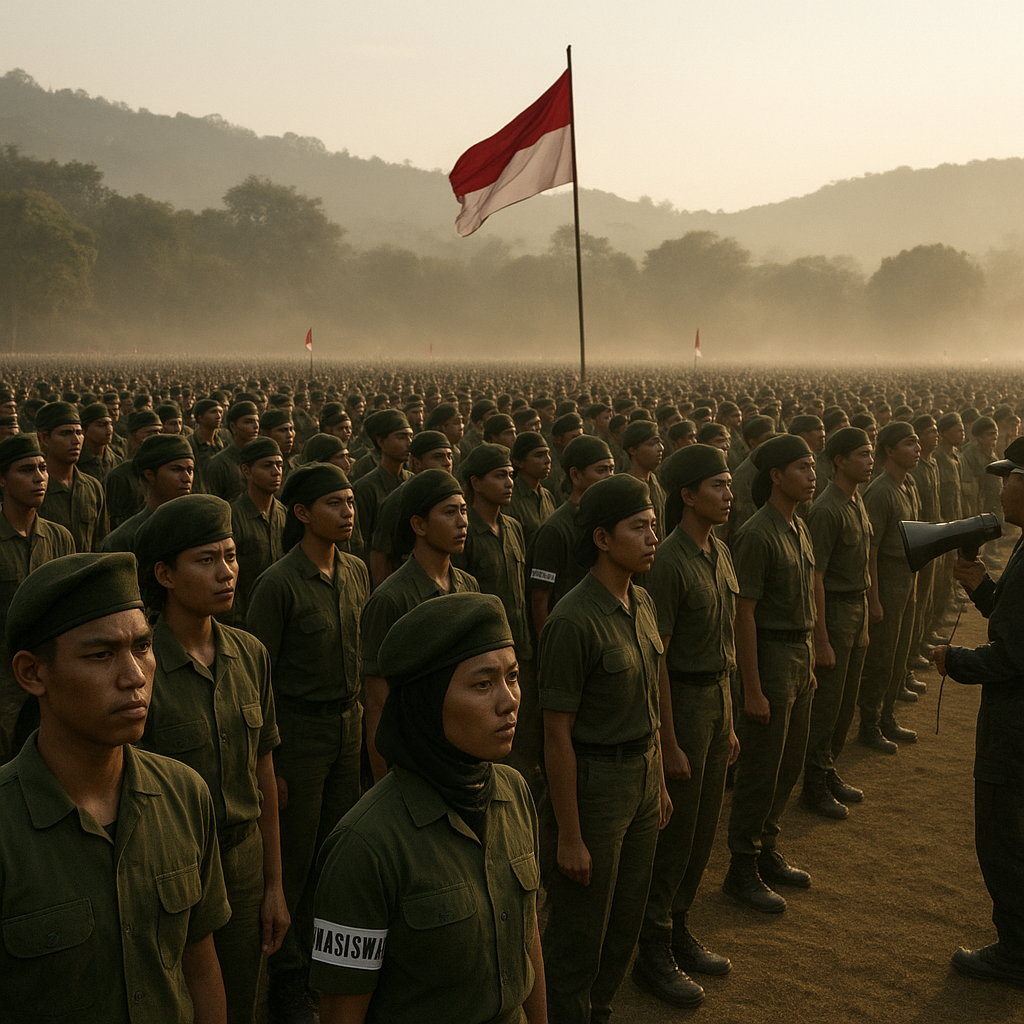Gelora Semangat Bela Negara: 5.000 Mahasiswa Jabar Ikuti Pelatihan Dasar Militer