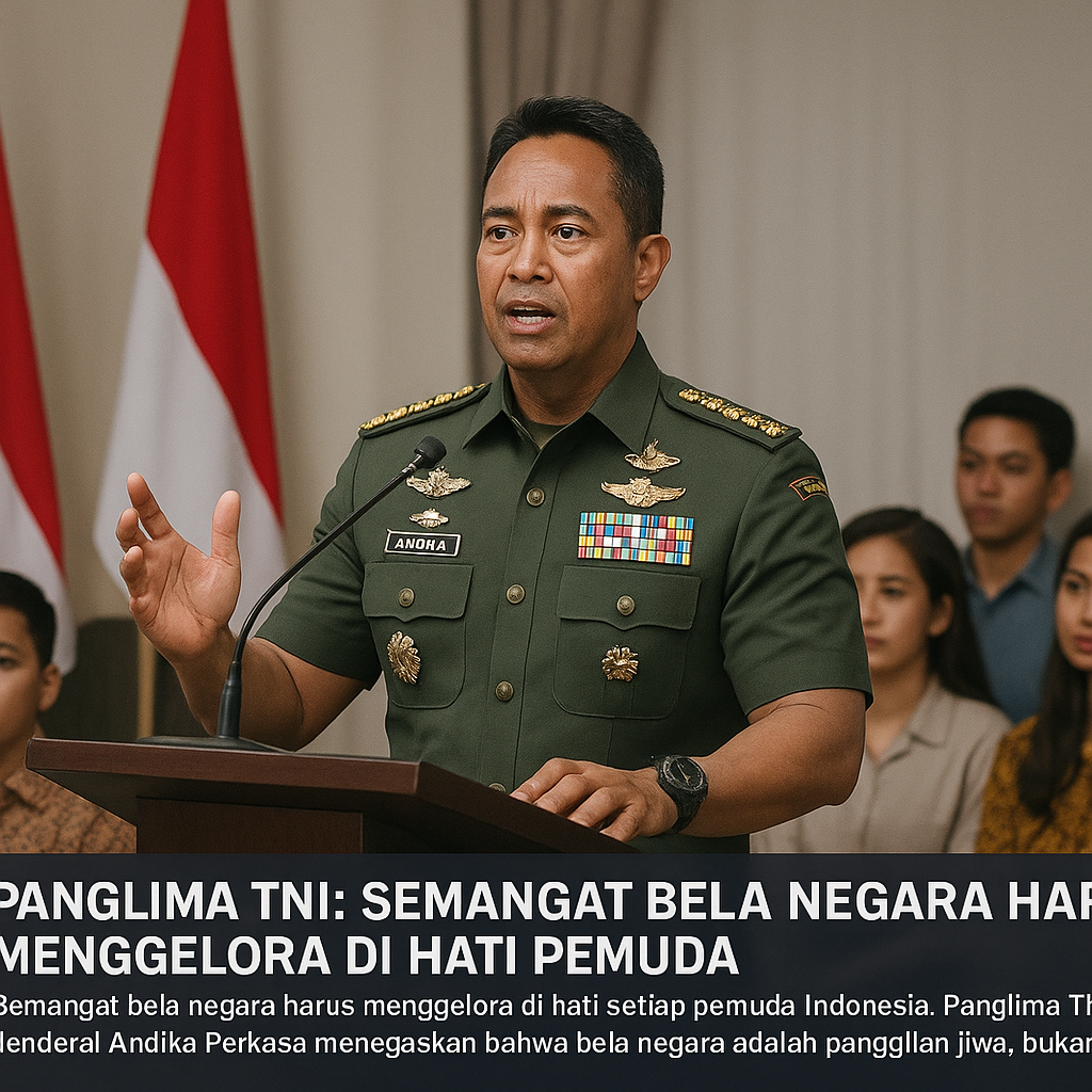 Panglima TNI: Semangat Bela Negara Harus Menggelora di Hati Pemuda