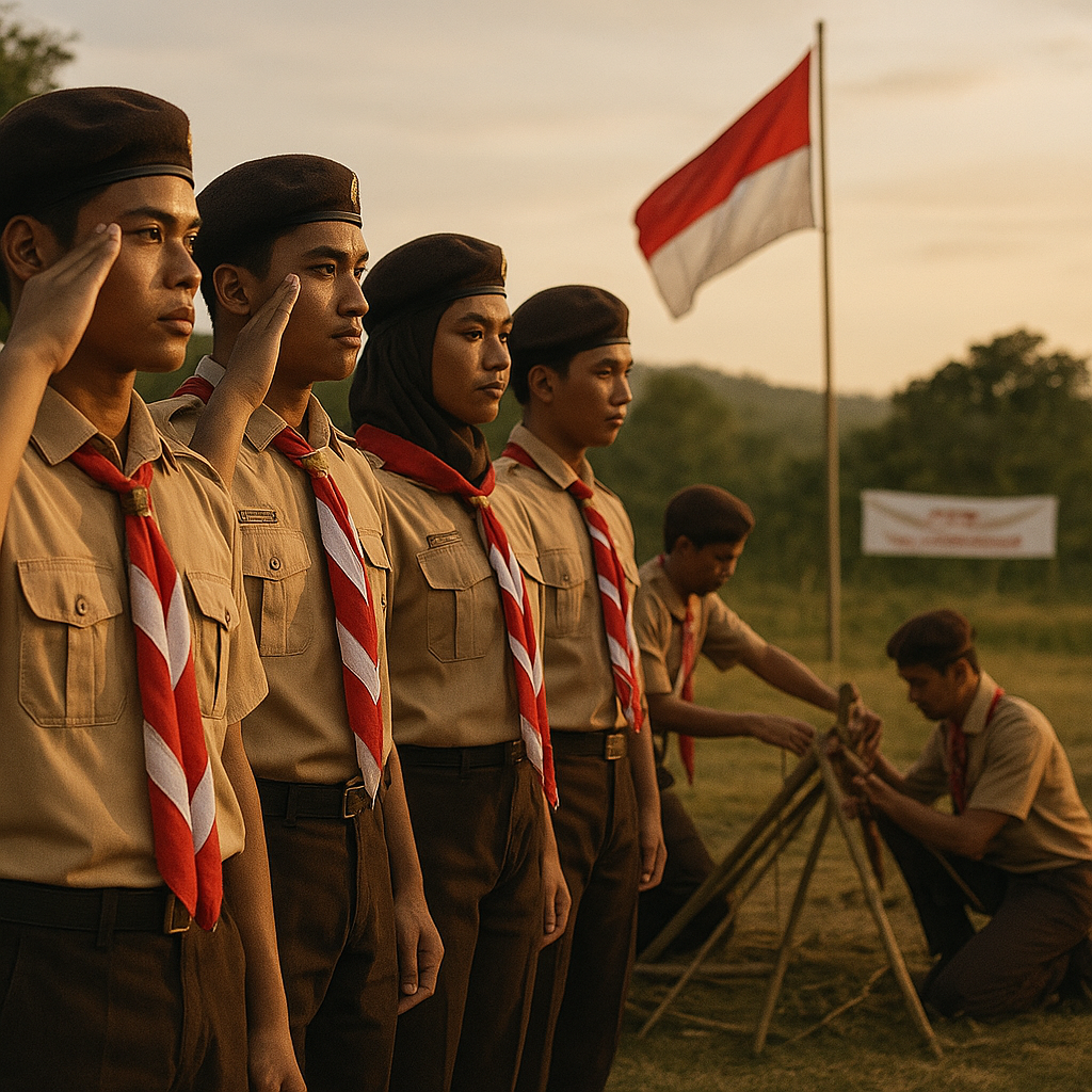 Semangat Pramuka Bela Negara: Wadah Pembentukan Karakter Pemuda Tangguh dan Patriotik