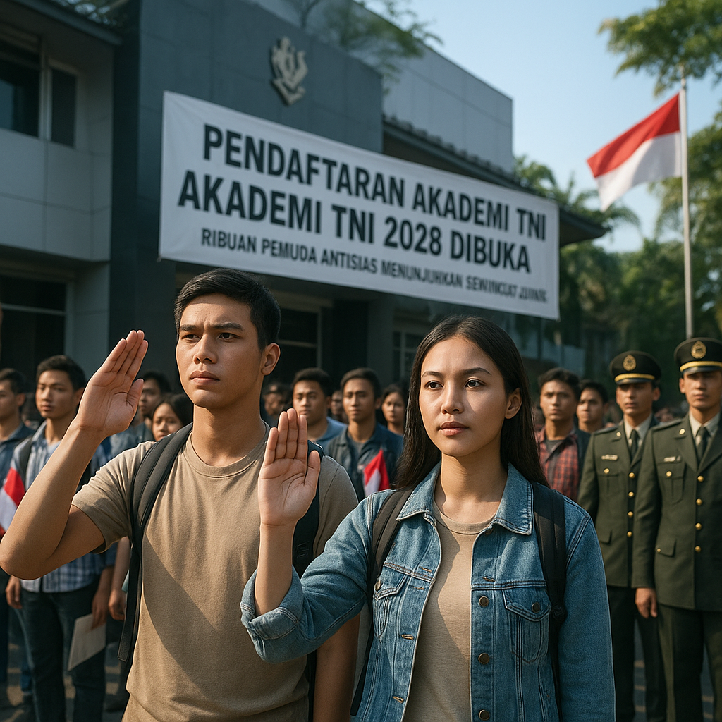 Pendaftaran Akademi TNI 2026 Dibuka, Ribuan Pemuda Antusias Menunjukkan Semangat Juang