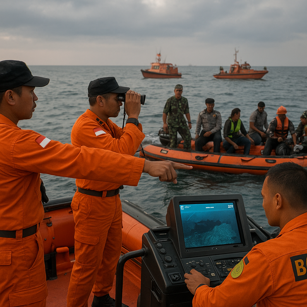 Fokus Pencarian di Permukaan: Keteguhan Hati Tim SAR Menghadapi Kedalaman 30 Meter Bangkai Kapal