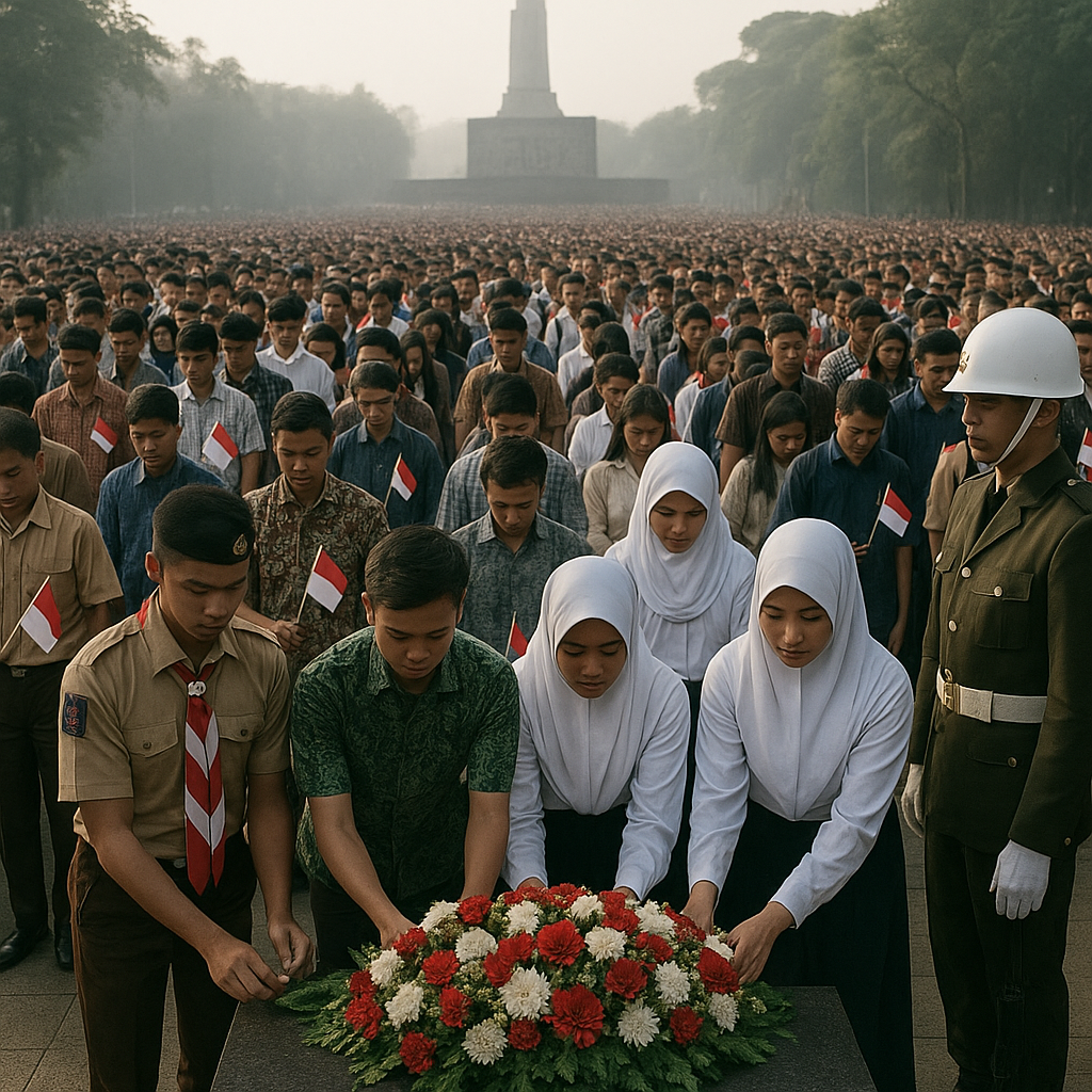 Upacara Penghormatan Pahlawan Revolusi di Kalibata, Ribuan Pemuda Ikut Serta