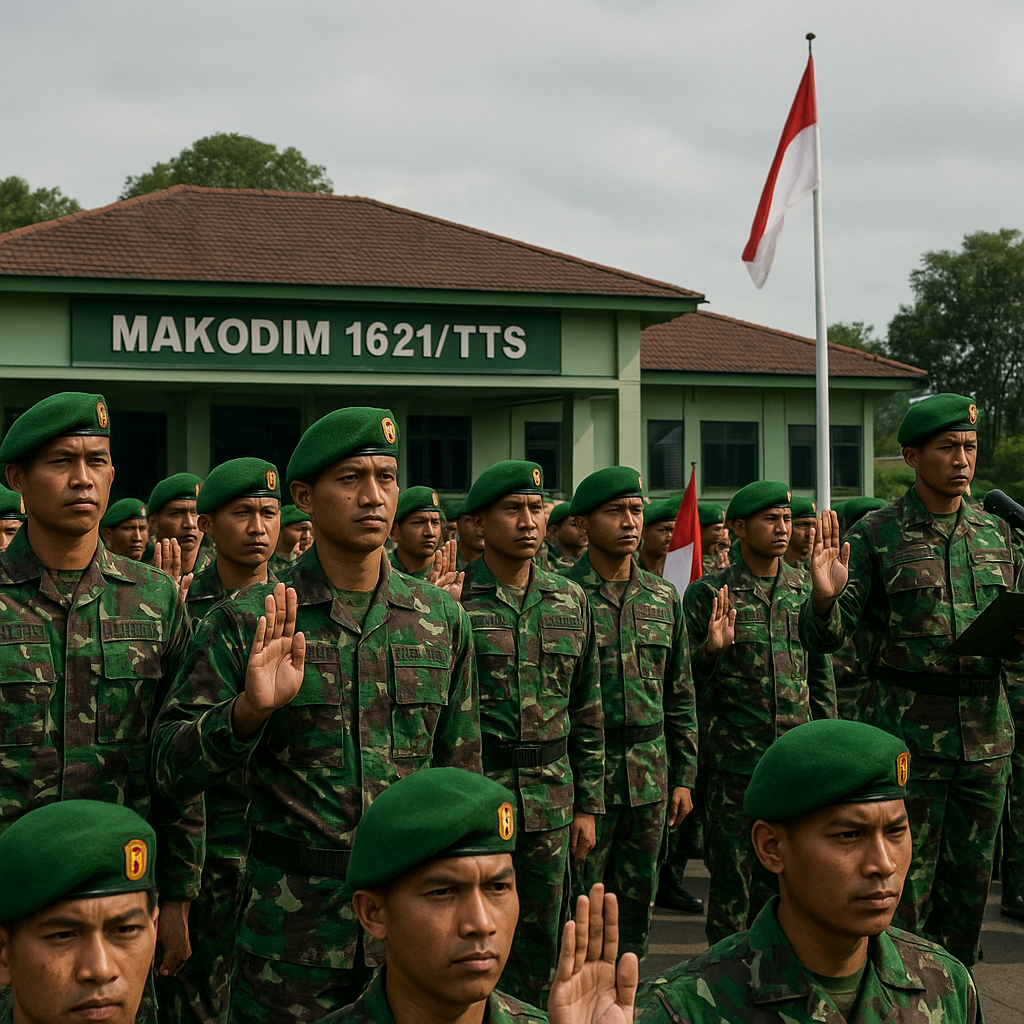 Komitmen Prajurit TTS: Disiplin adalah Harga Mati untuk NKRI