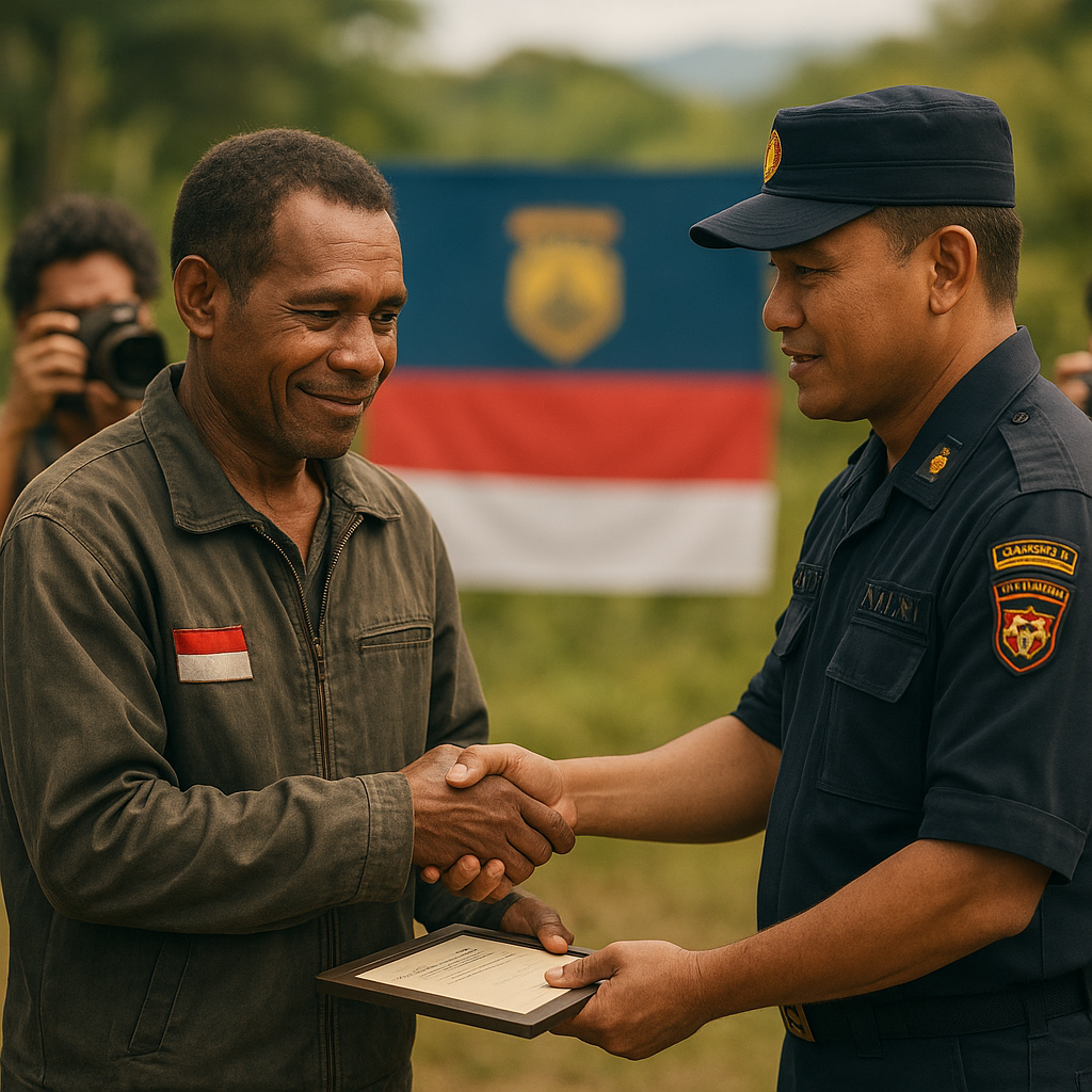 Polisi Bantah Hoaks, Tegaskan Aris Sanda Adalah Pahlawan Sipil Bukan Intel
