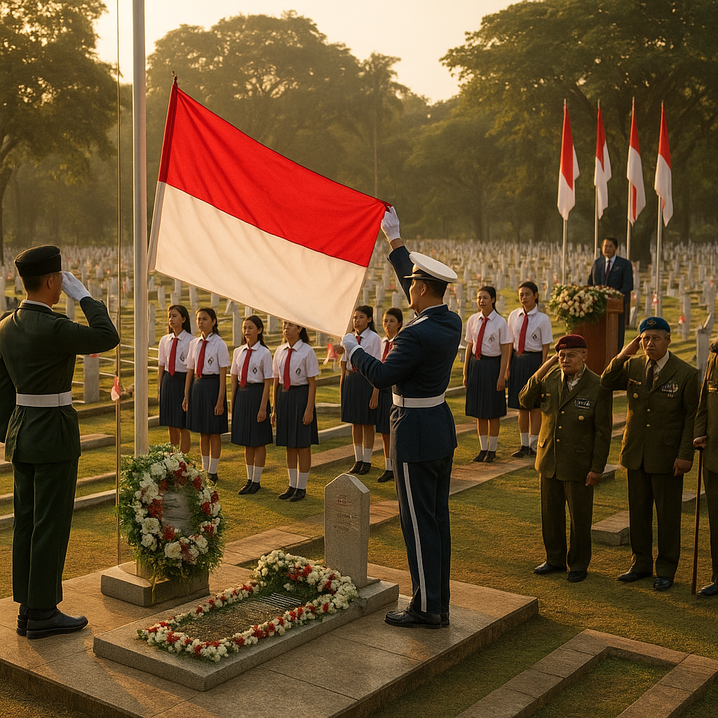 Upacara Penghormatan di Makam Pahlawan Kalibata Mengobarkan Semangat Patriotisme Generasi Muda