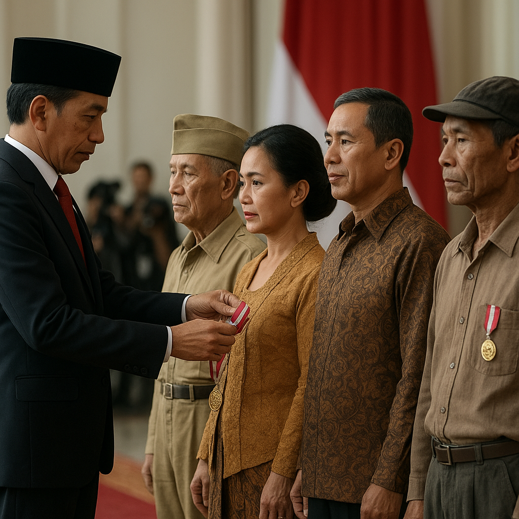 Presiden Anugerahkan Gelar Pahlawan Nasional kepada 4 Tokoh Perjuangan