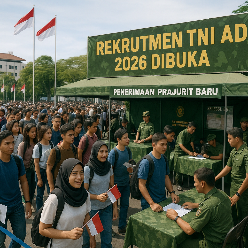 Rekrutmen TNI AD 2026 Dibuka, Ribuan Pemuda Berebut Wujudkan Mimpi Jadi Prajurit
