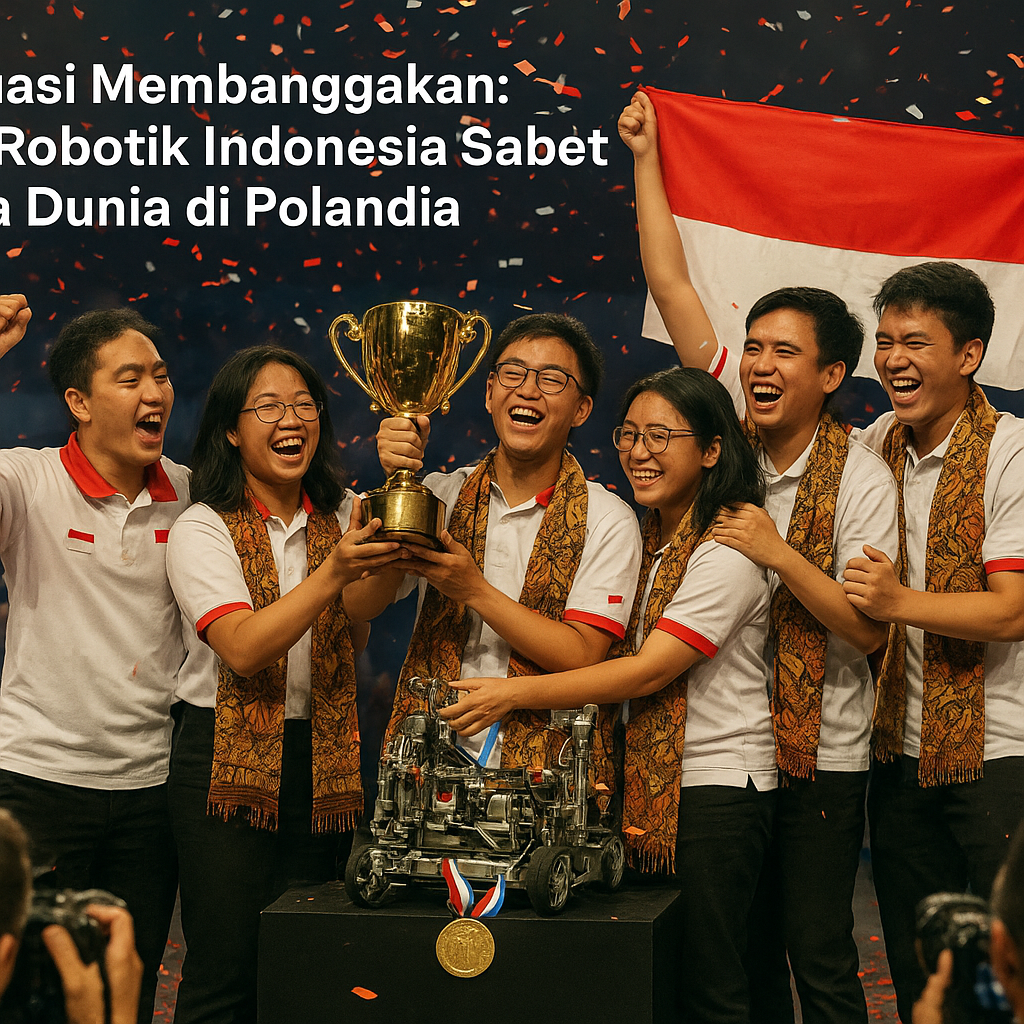 Prestasi Membanggakan, Tim Robotik Indonesia Sabet Juara Dunia di Polandia