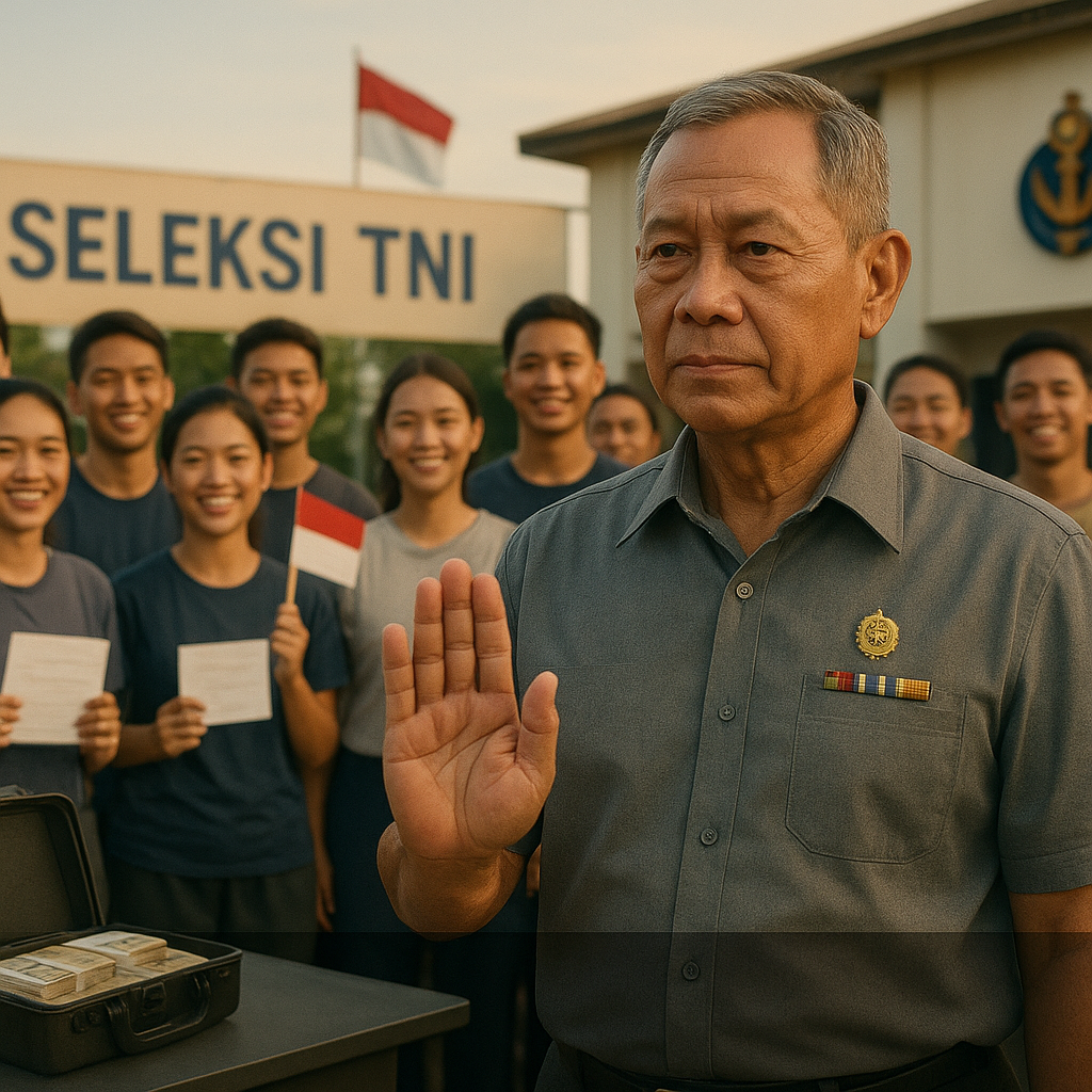 Tolak Sogokan Ratusan Juta, Purnawirawan TNI AL Ini Sukses Loloskan Puluhan Anak Masuk TNI Secara Gratis