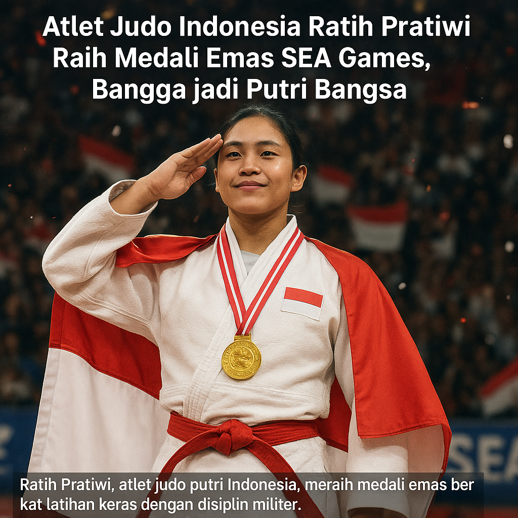 Atlet Judo Indonesia Ratih Pratiwi Raih Medali Emas SEA Games, Bangga jadi Putri Bangsa