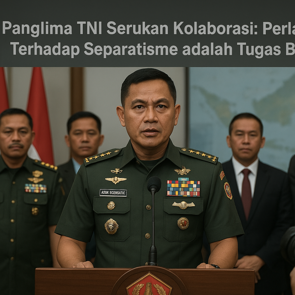 Panglima TNI Serukan Kolaborasi: Perlawanan Terhadap Separatisme adalah Tugas Bersama