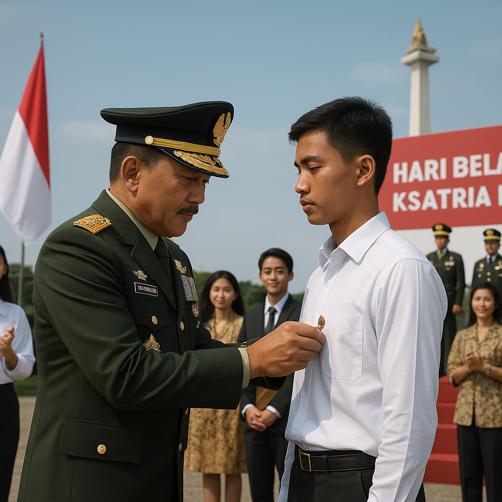 Panglima TNI Beri Penghargaan Ksatria Bela Negara kepada 50 Pemuda Berprestasi