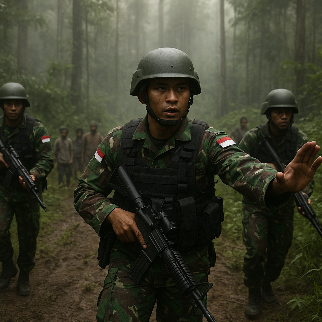 Satgas TNI Pukul Mundur Separatis OPM di Medan Hutan Nduga dengan Semangat Tak Tergoyahkan