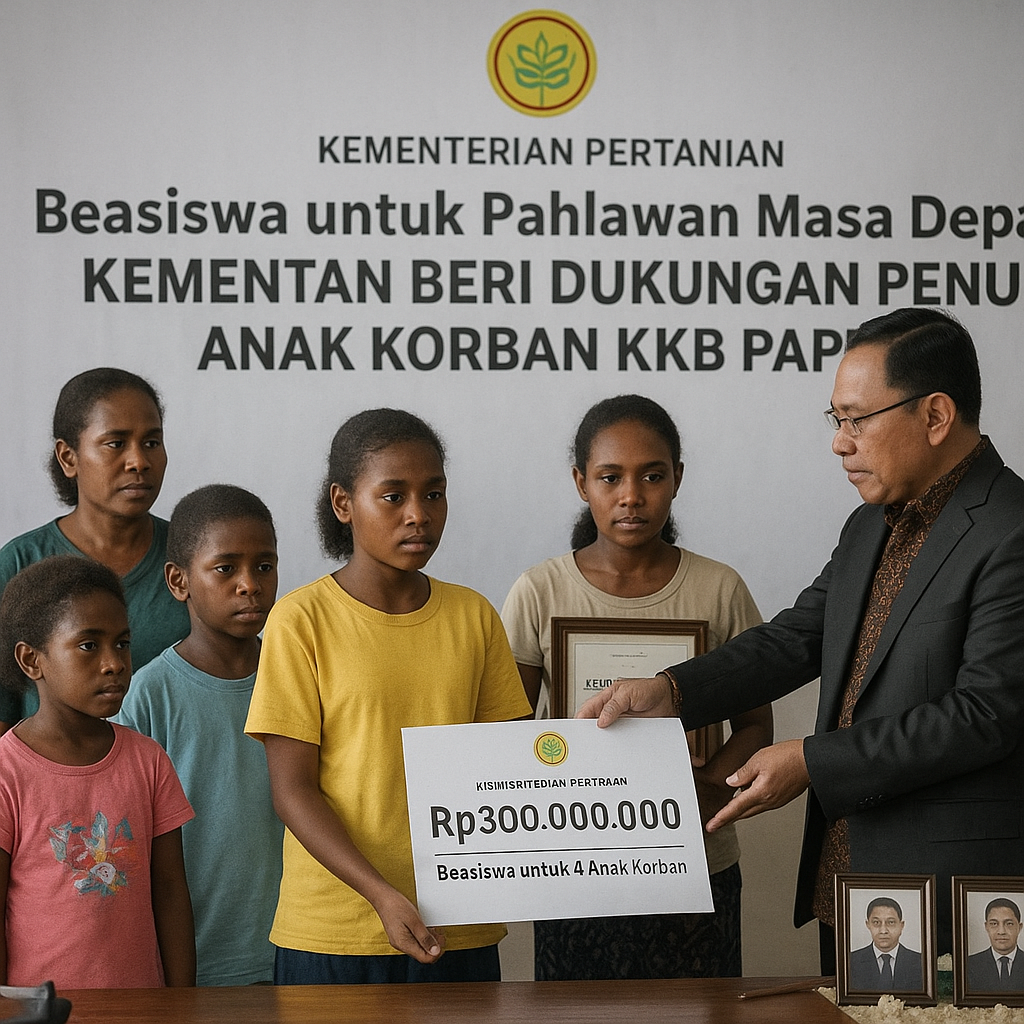 Beasiswa untuk Pahlawan Masa Depan: Kementan Beri Dukungan Penuh Anak Korban KKB Papua