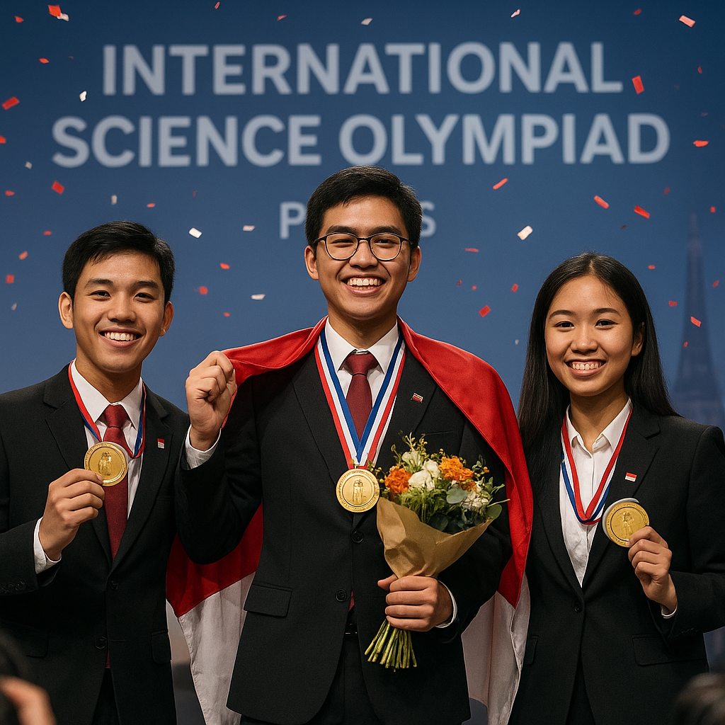 Pemuda Indonesia Raih Medali Emas Olimpiade Sains, Bukti Generasi Penerus Bangsa