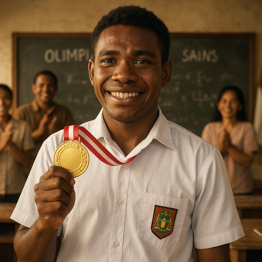 Pemuda Papua Raih Emas Olimpiade Sains Dunia, Bukti Anak Bangsa Mampu Bersaing Global