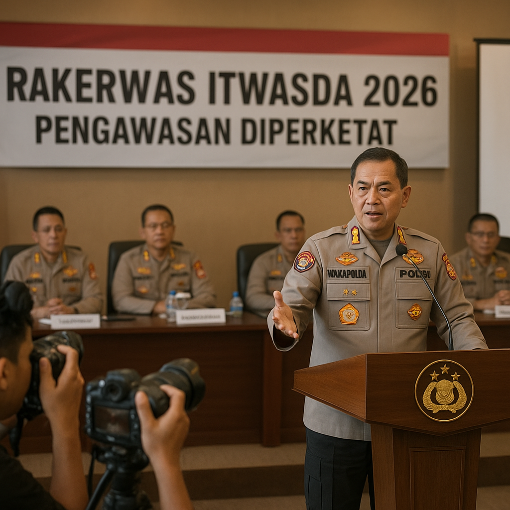 Pengawasan Diperketat! Wakapolda Sulut Buka Rakerwas Itwasda 2026