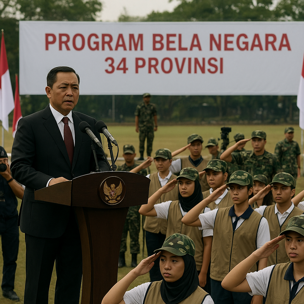 Menteri Pertahanan Resmikan Program Bela Negara di 34 Provinsi