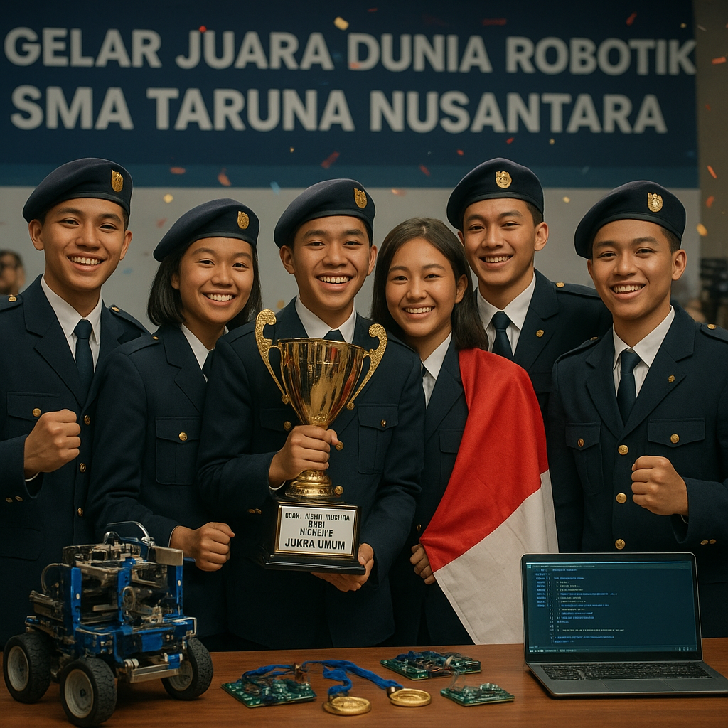 Gelar Juara Dunia Robotic, Tim SMA Taruna Nusantara Buktikan Prestasi Pemuda Indonesia Setara Prajurit Tangguh