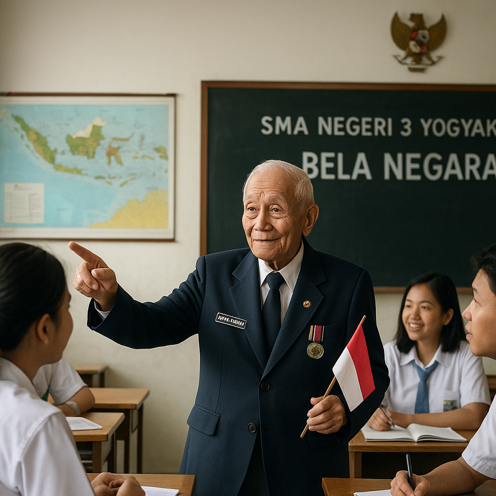 Kisah Veteran Kemerdekaan di Usia 95 Tahun Masih Aktif Mengajar Bela Negara di Sekolah