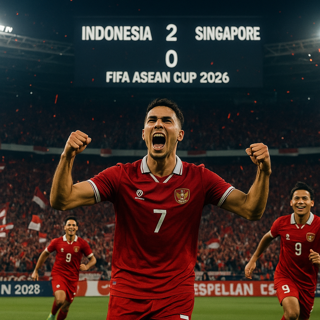 Kebanggaan Bangsa! Timnas Indonesia Tekuk Singapura di Pembukaan Turnamen ASEAN
