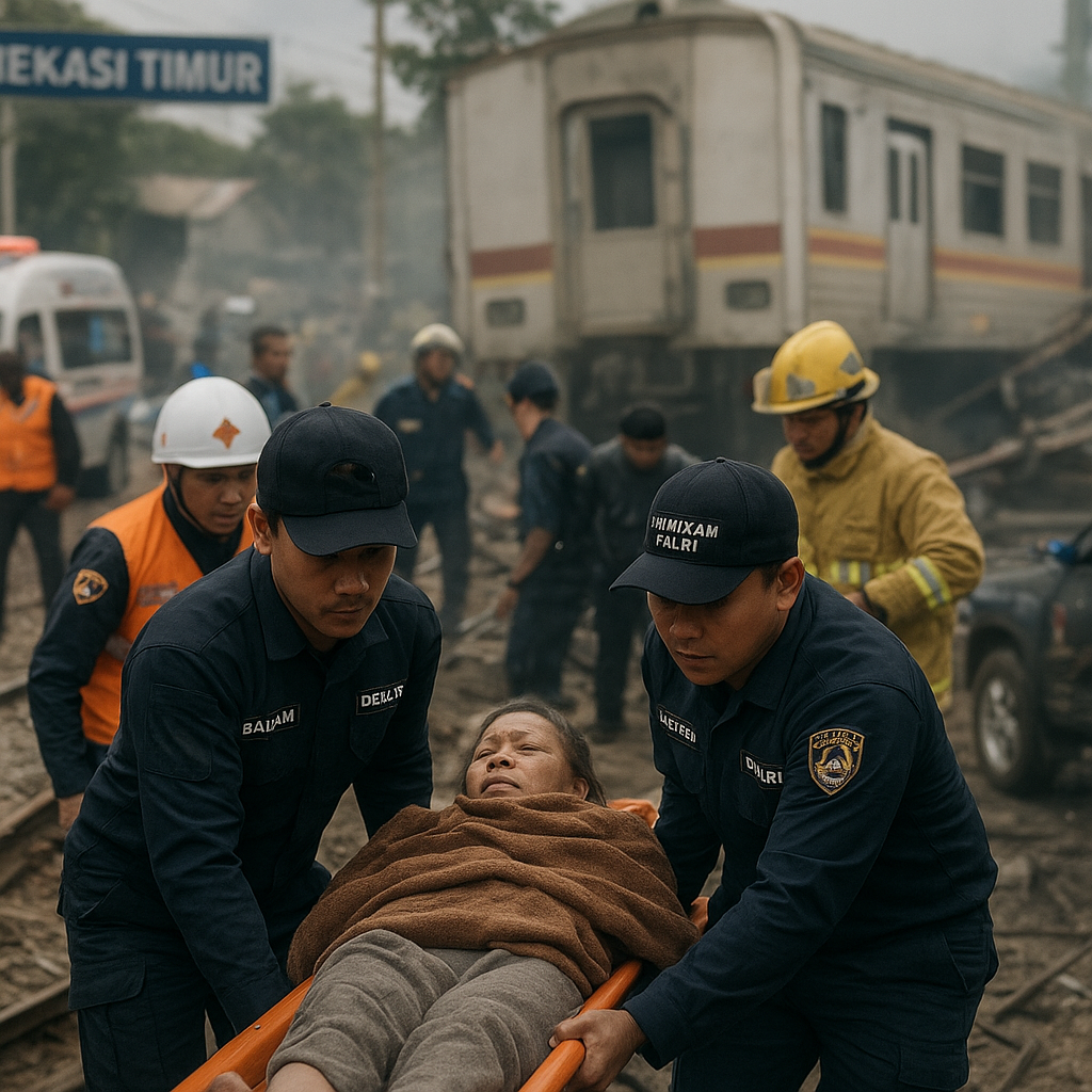 Sinergi Satuan Gabungan Baharkam Polri dalam Misi Penyelamatan Korban Kecelakaan Kereta
