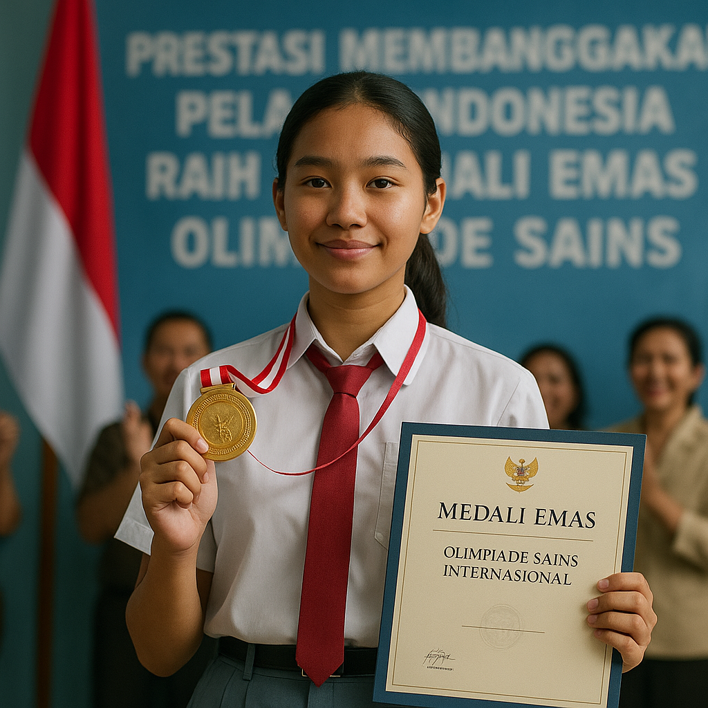 Prestasi Membanggakan, Pelajar Indonesia Raih Medali Emas Olimpiade Sains