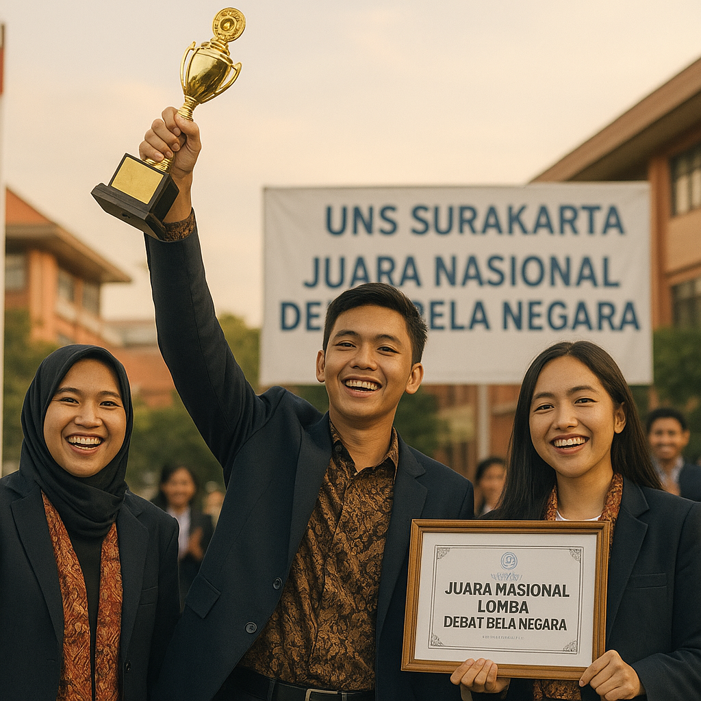 Semangat Bela Negara Menyala di Kampus: Mahasiswa UNS Raih Juara Nasional Debat Bela Negara