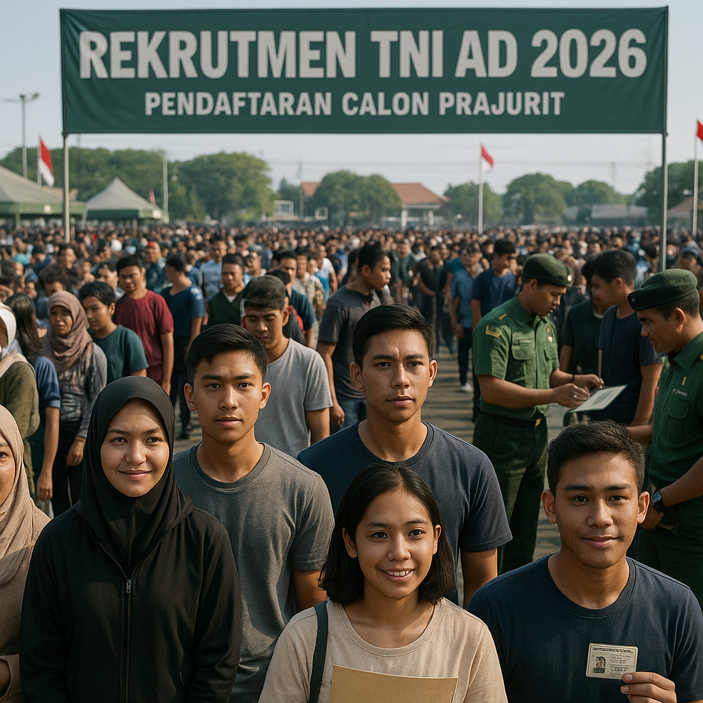 Rekrutmen TNI AD 2026: Ribuan Pemuda Berebut Jadilah Bagian dari Garda Terdepan Bangsa
