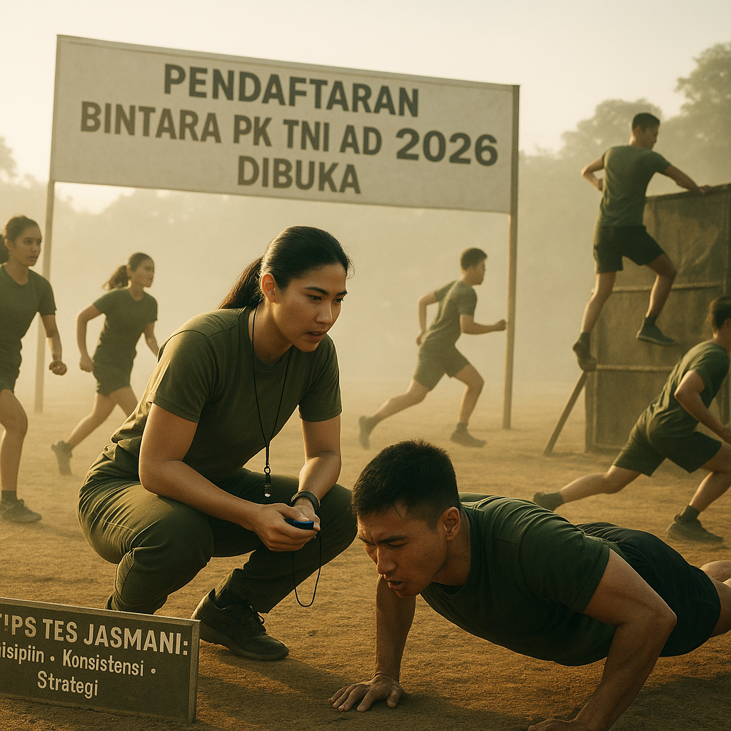 Pendaftaran Bintara PK TNI AD 2026 Dibuka, Ini Tips Lulus Tes Jasmani dari Pelatih