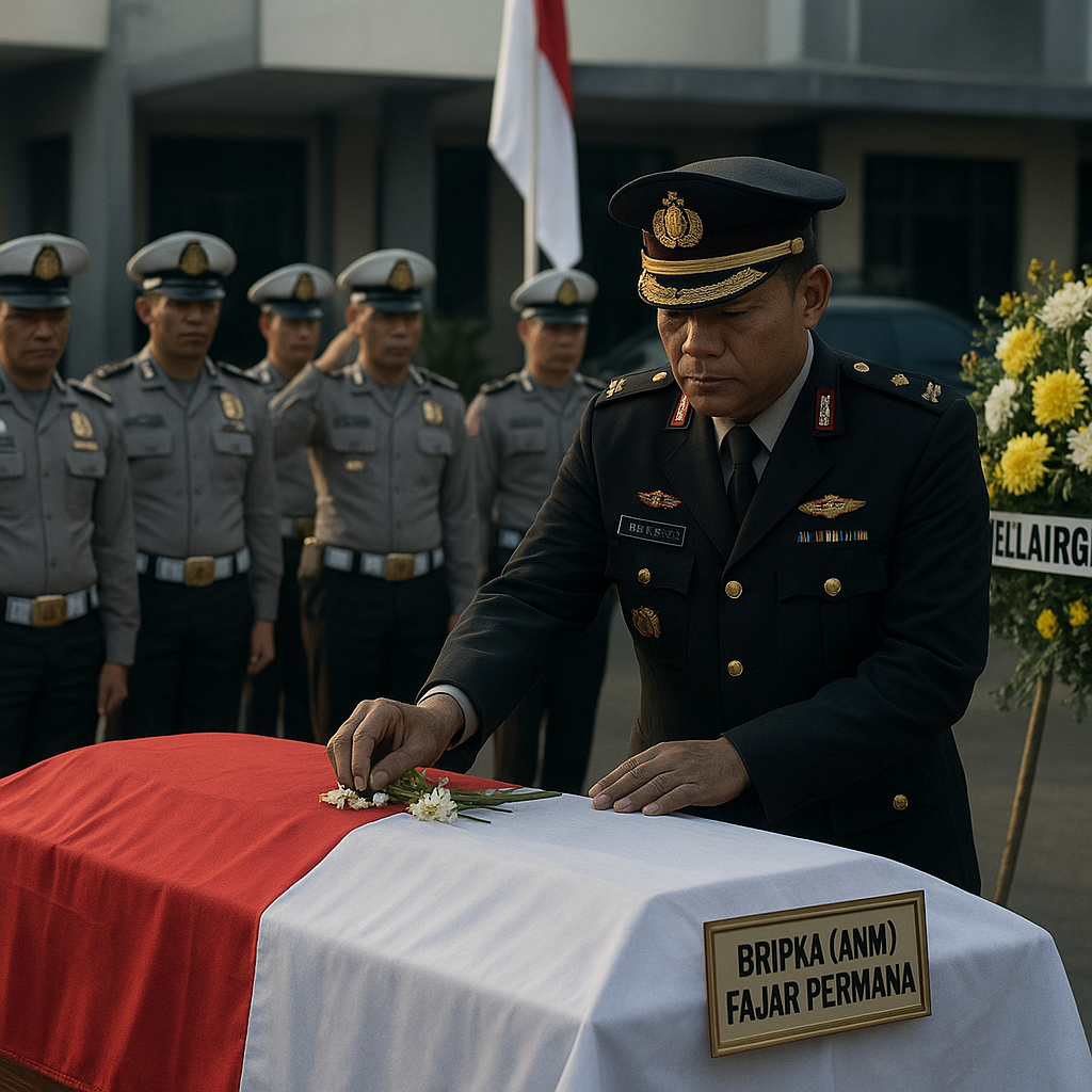 Bripka Fajar Gugur Saat Tugas Operasi Ketupat, Kakorlantas: Ia Pahlawan Keselamatan